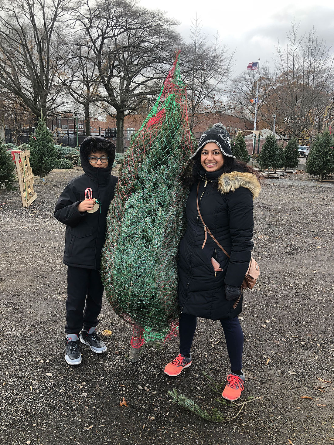 Fresh wreaths and garland