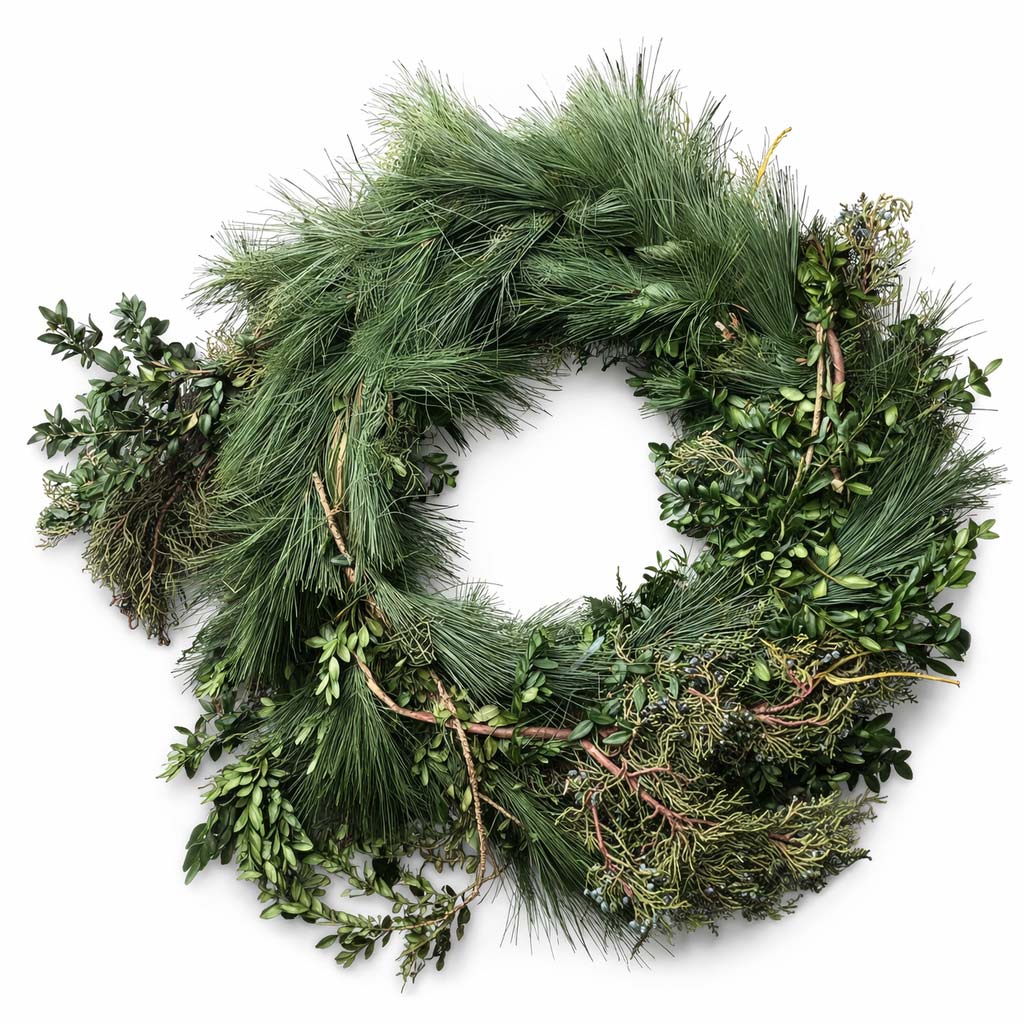 White Pine, Boxwood, Juniper 10 Yards